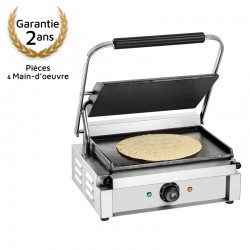 Gril contact "Panini" lisse/lisse