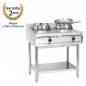 Wok à gaz GWH2, 2 brûleurs à 11.5 kW