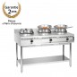 Wok à gaz GWH3, 3 brûleurs à 11.5 kW